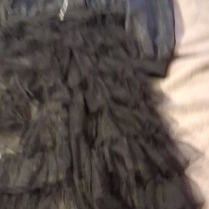 Elegant Black Ruffled Dress